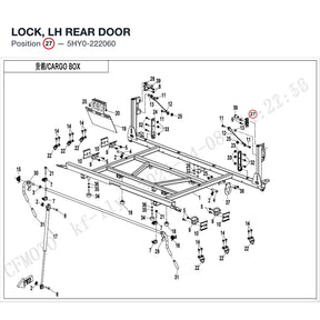 LOCK, LH REAR DOOR product image