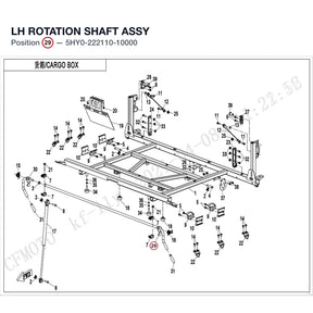 LH ROTATION SHAFT ASSY product image