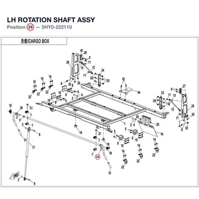 LH ROTATION SHAFT ASSY product image