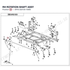 RH ROTATION SHAFT ASSY product image