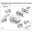 REAR INNER PLATE, CARGO BOX REPL BY 5HY0-223032-00001 product image