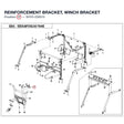 REINFORCEMENT BRACKET, WINCH BRACKET product image