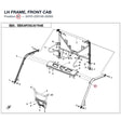 LH FRAME, FRONT CAB product image