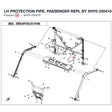 LH PROTECTION PIPE, PASSENGER REPL BY 5HY0-230410-1B200 product image