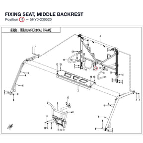 FIXING SEAT, MIDDLE BACKREST product image