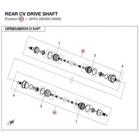 REAR CV DRIVE SHAFT product image