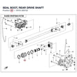 SEAL BOOT, REAR DRIVE SHAFT product image