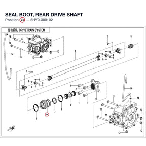 SEAL BOOT, REAR DRIVE SHAFT product image