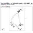 FASTENER ASSY, LH - WHEN STOCK IS 0 THIS ITEM IS NO LONGER AVAILABLE product image