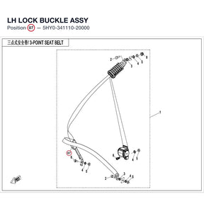 LH LOCK BUCKLE ASSY product image