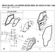 DECO PLATE, LH UPPER DOOR REPL BY 5HY#-371001-1000 product image