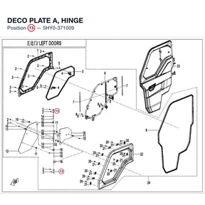 DECO PLATE A, HINGE product image