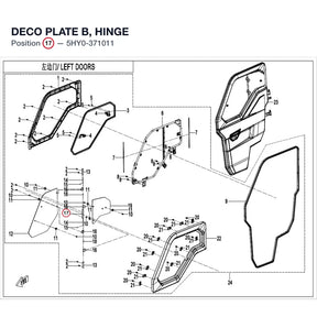 DECO PLATE B, HINGE product image