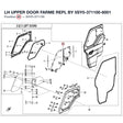 LH UPPER DOOR FARME REPL BY 5SY0-371100-6001 product image