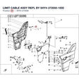 LIMIT CABLE ASSY REPL BY 5HY#-372050-1000 product image
