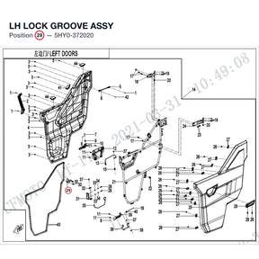 LH LOCK GROOVE ASSY product image