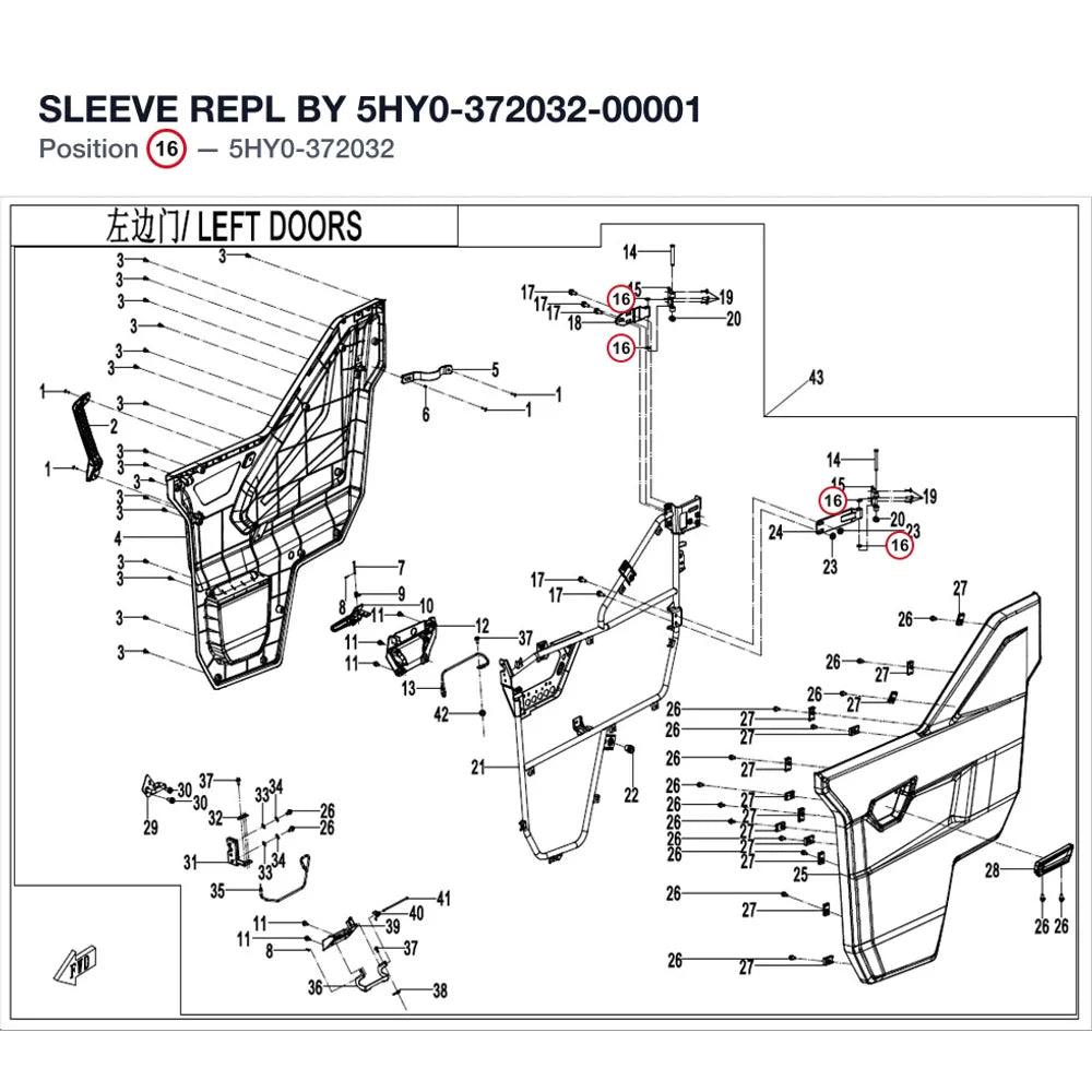 SLEEVE REPL BY 5HY0-372032-00001 product image