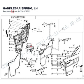 HANDLEBAR SPRING, LH product image