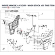 INSIDE HANDLE, LH DOOR - WHEN STOCK IS 0 THIS ITEM IS NO LONGER AVAILABLE product image