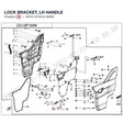 LOCK BRACKET, LH HANDLE product image
