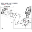 DECO PLATE, LH UPPER DOOR product image