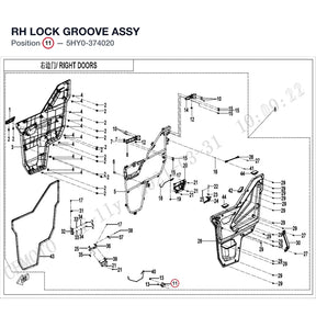 RH LOCK GROOVE ASSY product image