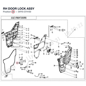 RH DOOR LOCK ASSY product image