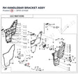 RH HANDLEBAR BRACKET ASSY product image