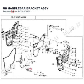 RH HANDLEBAR BRACKET ASSY product image