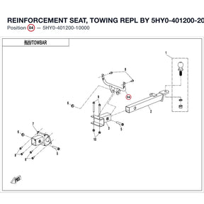 REINFORCEMENT SEAT, TOWING REPL BY 5HY0-401200-20000 product image