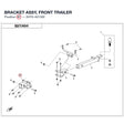 BRACKET ASSY, FRONT TRAILER product image
