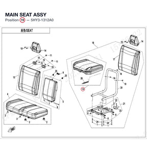 MAIN SEAT ASSY product image
