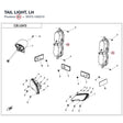 TAIL LIGHT, LH product image