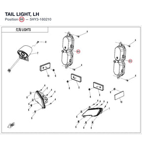 TAIL LIGHT, LH product image
