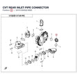 CVT REAR INLET PIPE CONNECTOR product image