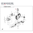 CVT AIR OUTLET PIPE product image