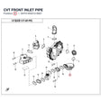 CVT FRONT INLET PIPE product image