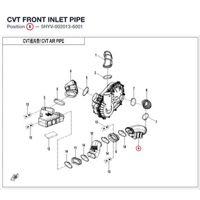 CVT FRONT INLET PIPE product image