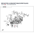 REFLECTOR LH BRACKET product image