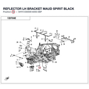 REFLECTOR LH BRACKET product image