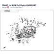 FRONT LH SUSPENSION LH BRACKET product image