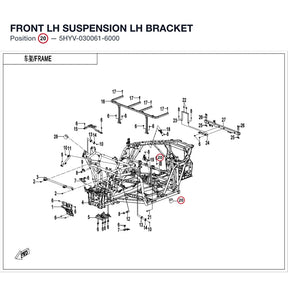 FRONT LH SUSPENSION LH BRACKET product image