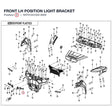 FRONT LH POSITION LIGHT BRACKET product image