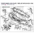 FRONT INNER LOCK PLATE - REPL BY 5HYV-041031-1F00 product image