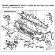 FRONT INNER LOCK PLATE - REPL BY 5HYV-041031-1H00 product image