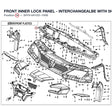 FRONT INNER LOCK PANEL - INTERCHANGEALBE WITH 5HYV-041031-1F00 product image
