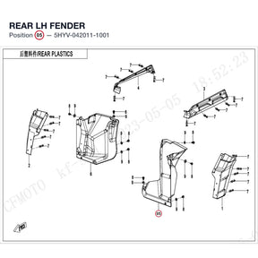 REAR LH FENDER product image