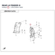 REAR LH FENDER product image