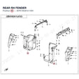 REAR RH FENDER product image