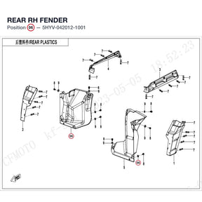 REAR RH FENDER product image